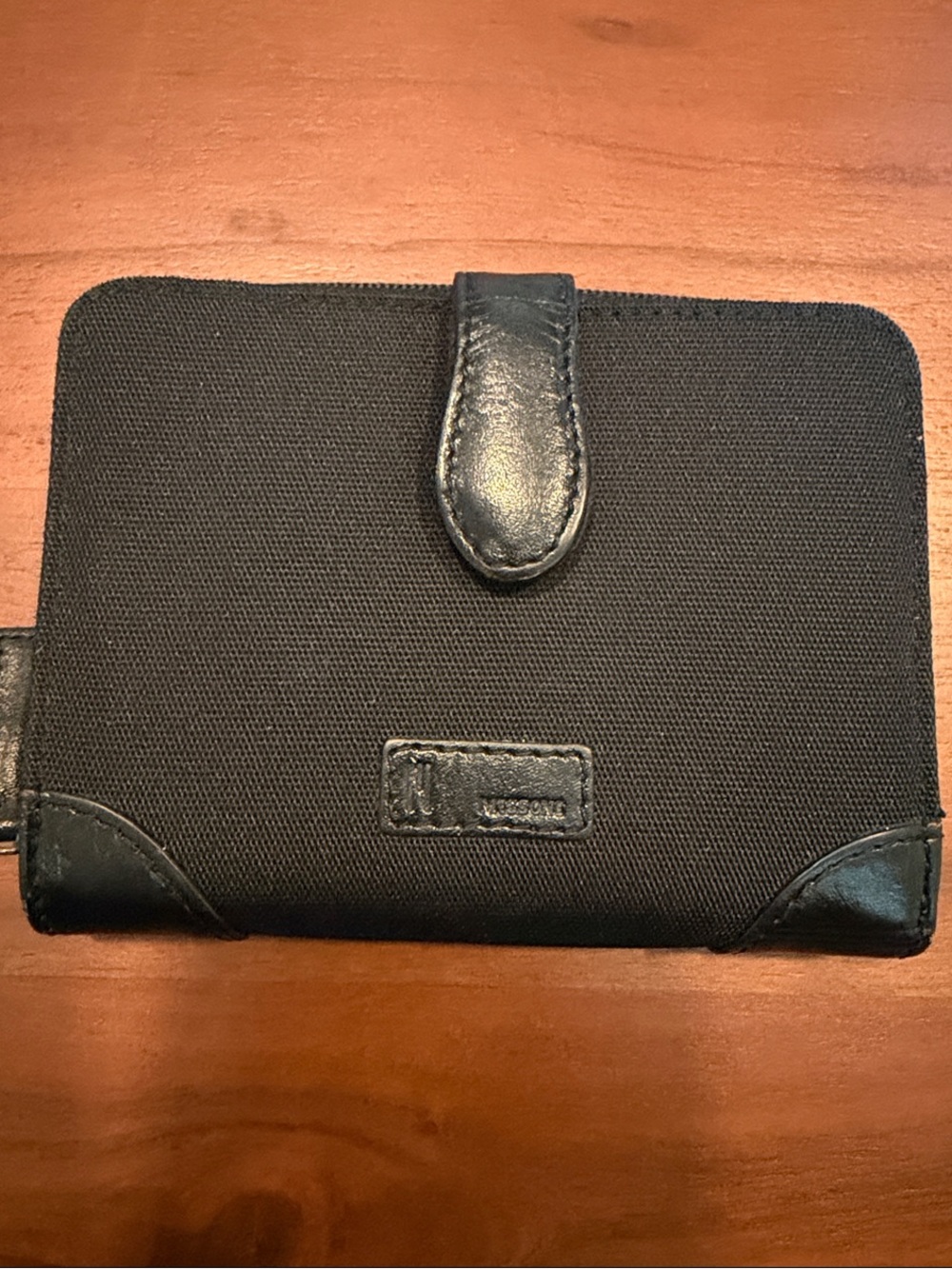 Missoni Black Canvas Wallet with Leather Trim with Box